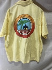 Islander Beach Surf Shirt Pocket Button Up Club Sun VTG Hawaii 80s 90s L G955