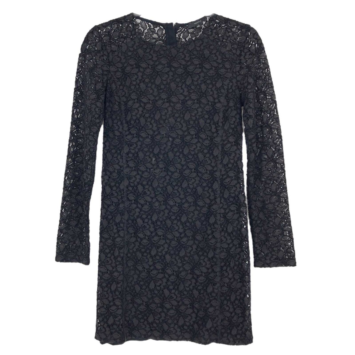 Talula Black Long Sleeve Pencil Dress | Lace Design