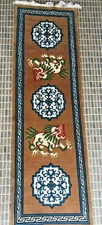 Hand knotted Tibetan traditional coin and lion Rug ( 60 cm × 180 cm )