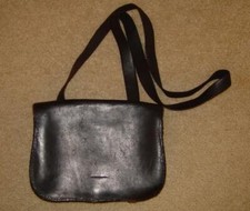 Beautiful Civil War Private Purchase Officer's Black Leather Tar Haversack
