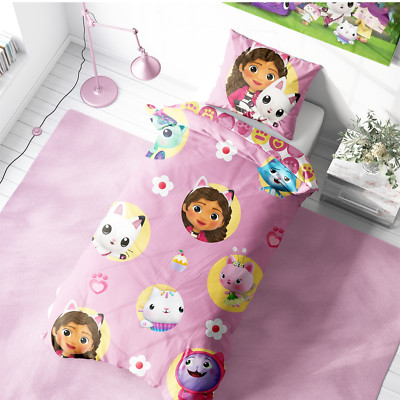 GABBY ́S DOLLHOUSE Junior Dreh-Bettwäscheset mit Gabby And Friends