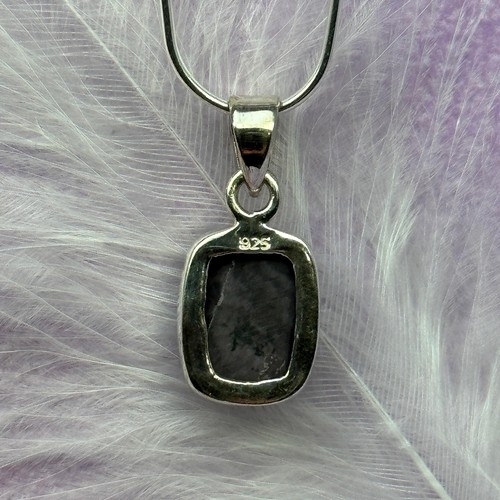 Small 925 Silver Tiffany Stone crystal pendant 2.3g SN55162 - Picture 4 of 4