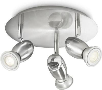 Philips Chestnut 3 LED Schwenkstrahler Deckenleuchten Nickel 3 x 50 W