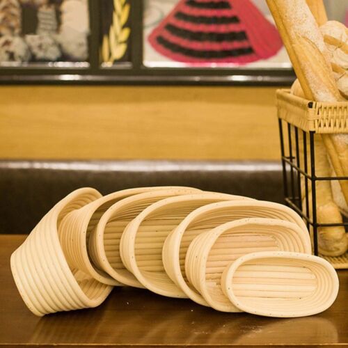 Oval/Round Bread Proofing Proving Basket Rattan Banneton Brotform Dough Tool DIY - Picture 4 of 14