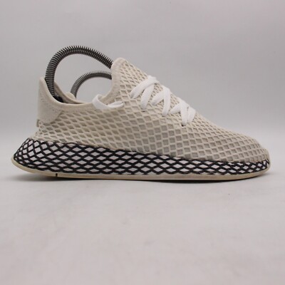 Adidas Deerupt Cloud Runner Sneakers White Mesh Men's 5 Women's 6 AQ1790