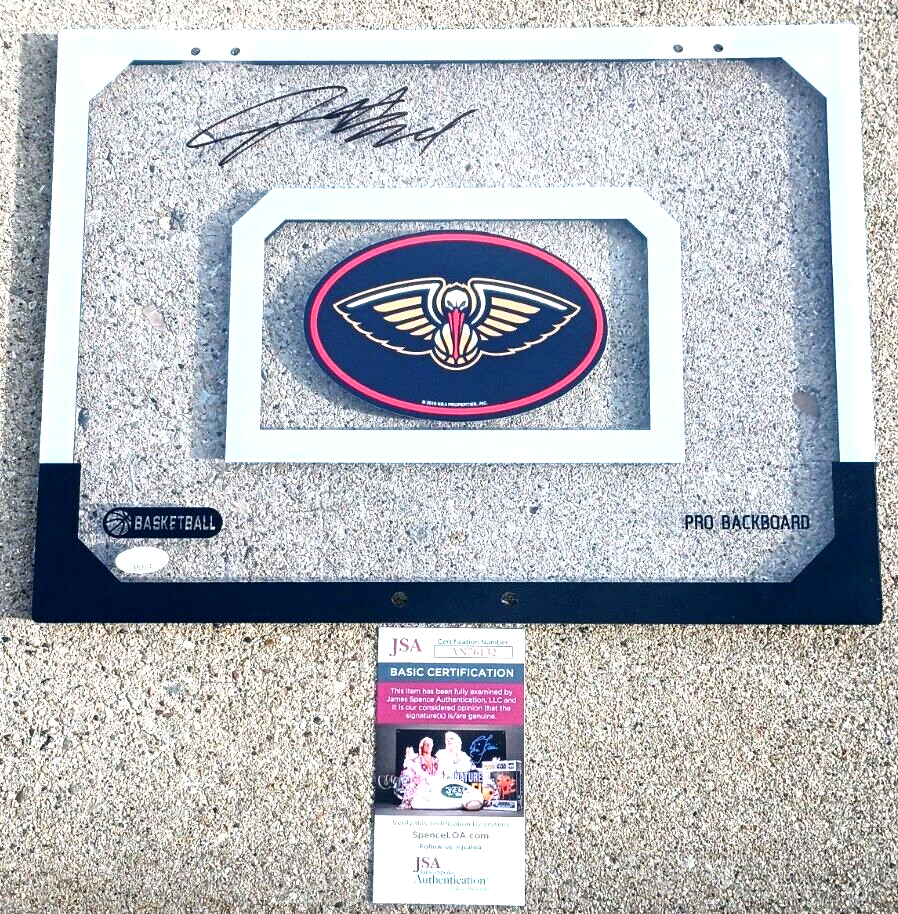 JORDAN HAWKINS New Orleans Pelicans SIGNED Backboard JSA COA 