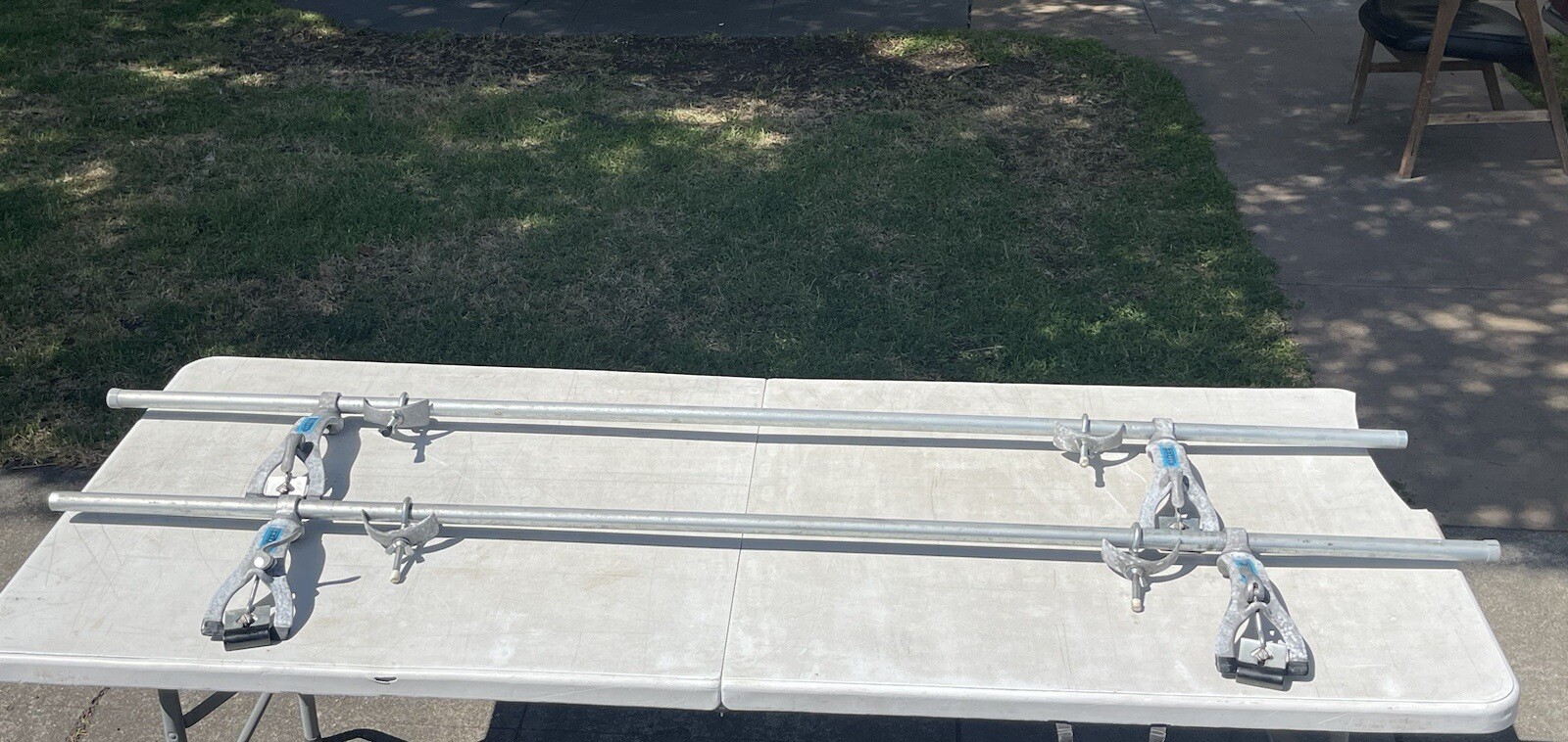 Vintage QuickNEasy Roof Rack / Gutter Rack w 74”Load Bars Original