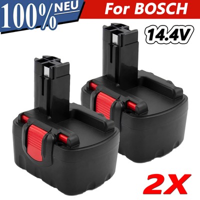 2X For Bosch 14.4V 4.8Ah Battery BAT140 Cordless BAT038 BAT040 BAT038 14.4V NiMH