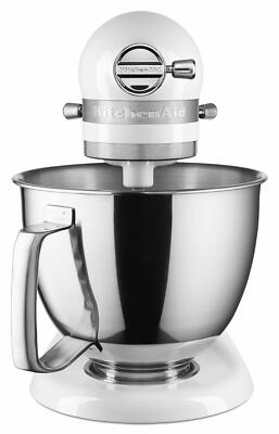 KitchenAid KSM3316XWH Artisan Mini Stand Mixers, 3.5 quart, White