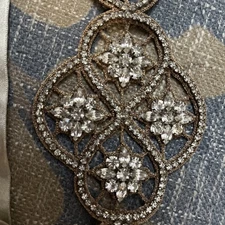 Wedding Rhinestone Sash Taupe Color