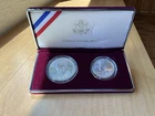 1998 Kennedy Collector's Set RFK BU Silver Dollar & JFK Matte Finish Half Dollar