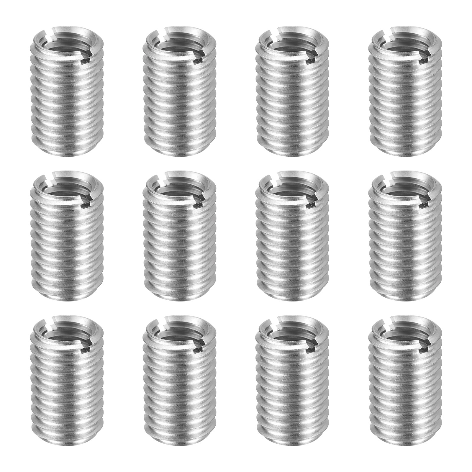 12pcs M10x1.5 Male to M8x1.25 Female Thread Repair Insert Reducing Nut 15mm Long