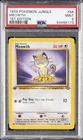 1999 POKEMON JUNGLE 1ST EDITION #56 MEOWTH PSA 9