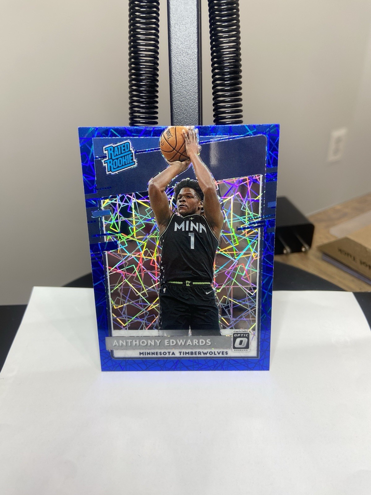 2020 Anthony Edwards💎Optic Rated Rookie #151 Blue Velocity Color Match!🔥🔥🔥