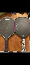 Bundle: Franklin C45 Carbon Fiber 14mm Pickleball Paddle Luzz Pickleball Paddle