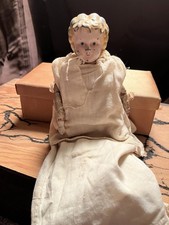 Minerva Metal Head, Leather Body German Made Doll- 1860  s-1900