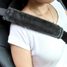 2-Pack Soft Furry Universal Seatbelt Cover Car Shoulder Pad Universal Fit Car