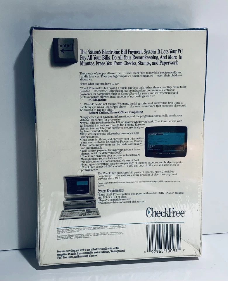 CheckFree Electronic Bill Payment System Software for PC Brand New Sealed - Image 2 of 4