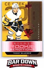 2019-20 Upper Deck Trilogy #RR-15 Teddy Blueger Rookie Renditions Red Foil #/799