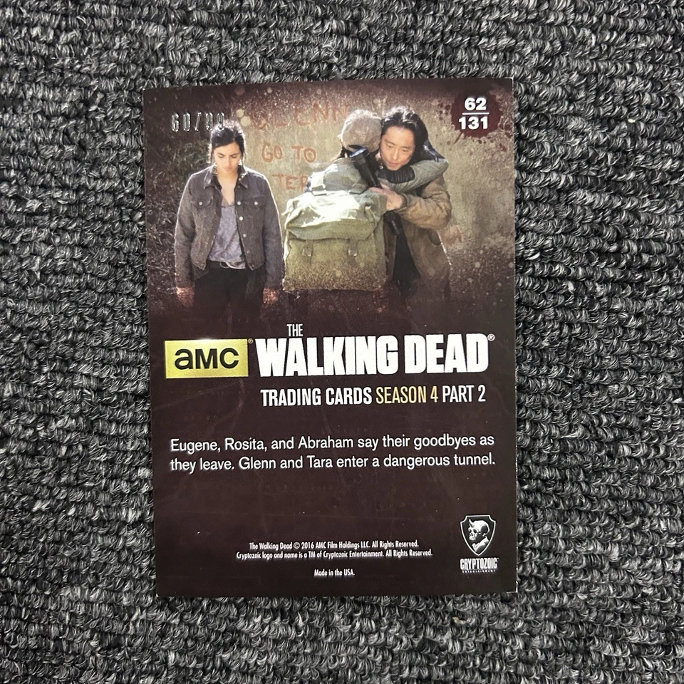 The Walking Dead Season 4 Part 2 62 Farewell For Now Silver Parallel Card /99 - Image 2 of 3