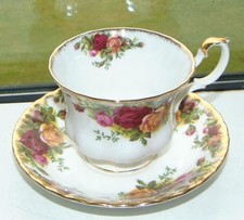 Royal Albert China Old Country Roses Cup and Saucer 1st Quality 1st Backstamp