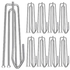 30PC Stainless Steel Curtain Pleat Hooks,Drapery Hook and Pin for Pleated Drapes
