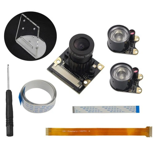 5 Fish Eye Lens Infrared Light Night Vison Camera For Raspberry Pi 4B/3B+/Zero J
