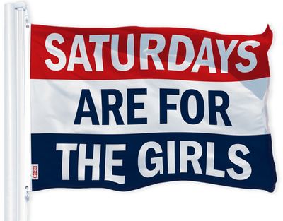 #ad Saturdays Are For The Girls 3x5 FT Printed Brass Grommets 150D Polyester $16.49