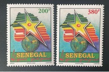 Senegal 2002 Mi. 1994/1995 who wins Map