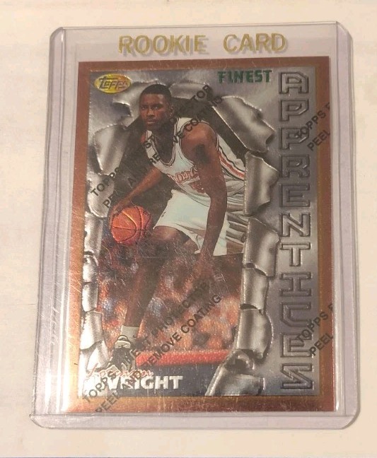 1996-97 Topps Finest Apprentices Lorenzen Wright #53 Rookie Card Clippers
