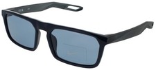 NIKE NV03 DZ7374 451 Sunglasses OBSIDIAN Frame BLUE Lenses 55 mm