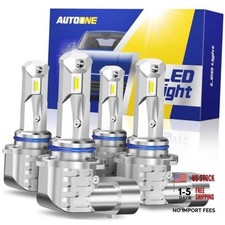 9005 9006 Bulbs Combo - 80,000LM 6000K White Super Bright 9005/HB3 9006/HB4