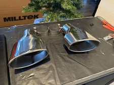 For Audi RS3 RS6 S5 3.0TFSI Milltek Sport Pair Polished Oval Exhaust Tips Only