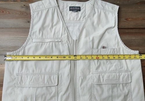 Woolrich Outdoor Gilet Donna Pesca Utilità XL Tasche Senza Maniche Caccia Pietra - Foto 13 di 13