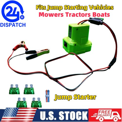 #ad Jump Starter For Ryobi 18V Jump Starting Vehicles Mowers Tractors Boats $14.50
