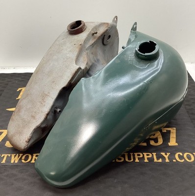 OEM 1967 THROUGH 1973 HARLEY FL FLH SHOVELHEAD GAS TANK SET 5 GAL