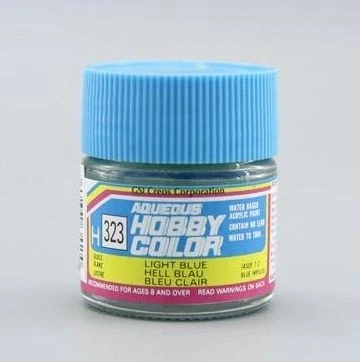 GUNZE - MR HOBBY GUNZE H-323 AQUEOUS HOBBY COLORS (10 ML) LIGHT BLUE