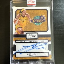 Lisa Leslie 2025 Panini One and One WNBA Team Titans Signatures Auto /99 Sparks