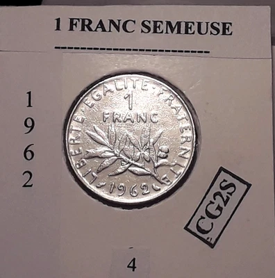 1 Franc Semeuse 1962 - 4 - Photo 1/3