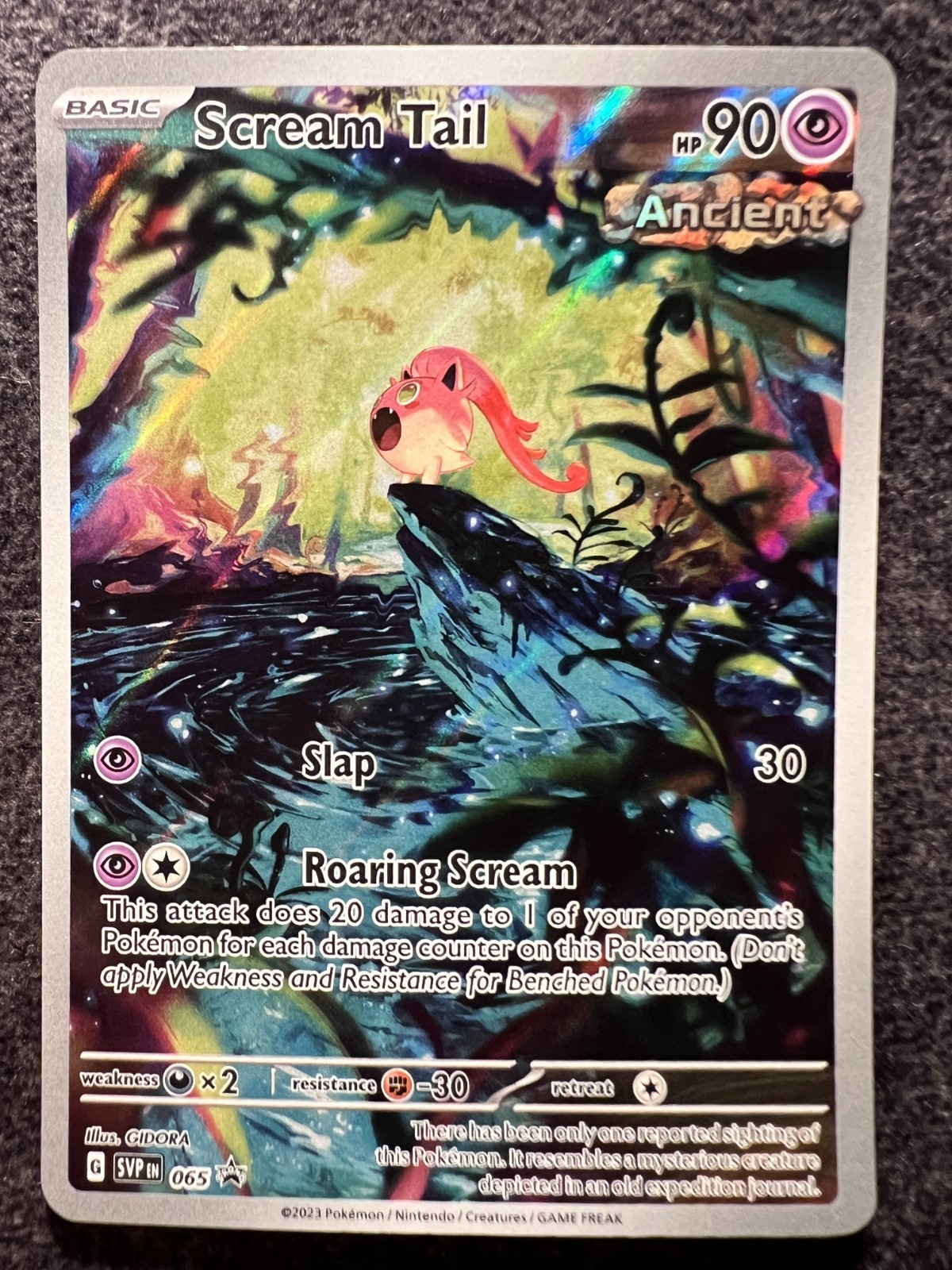 Scream Tail 065 Black Star Promo Holo Pokemon Card NM