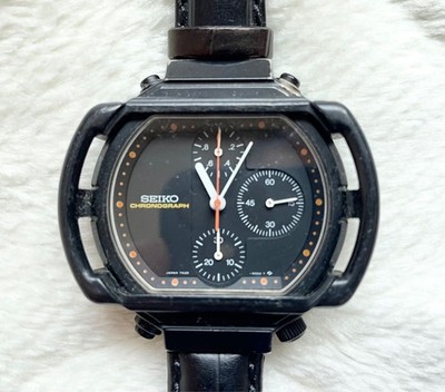 Seiko Giugiaro Men's Black Watch - 7A28-5000 for sale online | eBay