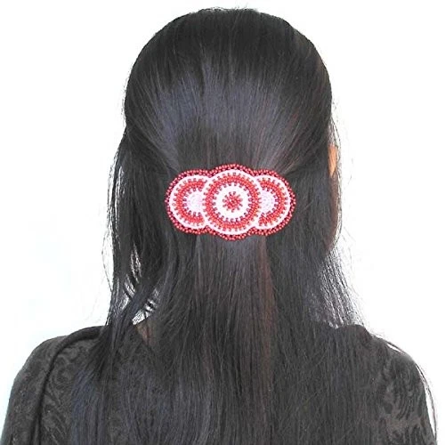 Handmade Beaded Indian Jewelery Hair Barrette for women's,Native American Sty... - Image 2 of 4