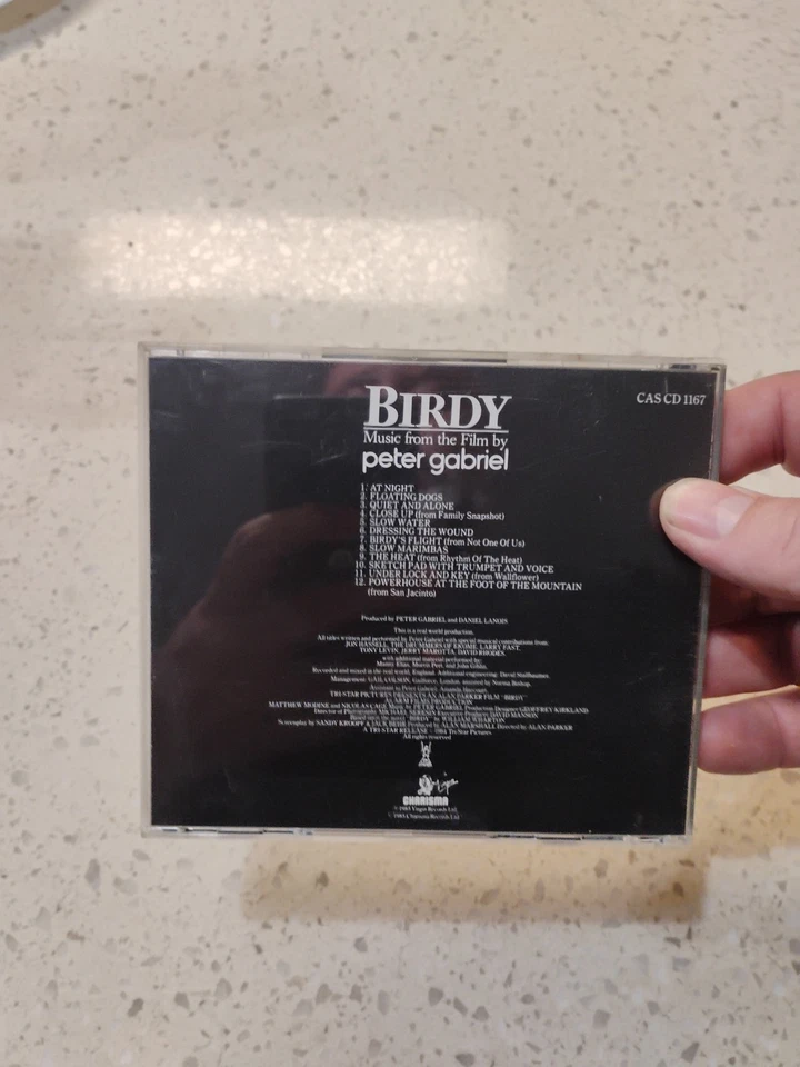 BIRDY CD SOUNDTRACK - PETER GABRIEL - PRE BARCODE - VIRGIN Foto 2 de 3