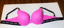 Victoria  s Secret PINK Wear Everywhere Push Up Bra 36DD Adjustable Wired EUC