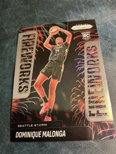 2025 Panini WNBA Prizm - Dominique Malonga #12 - Rookie Fireworks (RC) - Storm