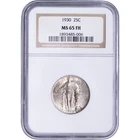 1930 25C NGC MS65 FH - Standing Liberty Quarter