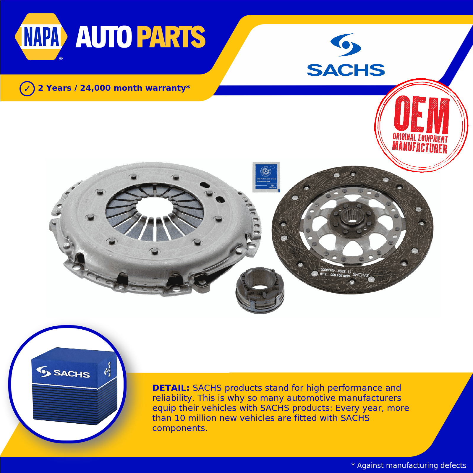 Clutch Kit 228mm 3000970005 Sachs 03G198141X Genuine Top Quality Guaranteed New
