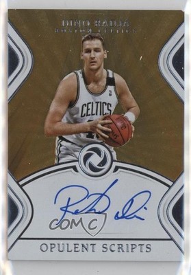 2018-19 Panini Opulence Opulent Scripts 68/79 Dino Radja #OS-DRJ Auto HOF 1u6