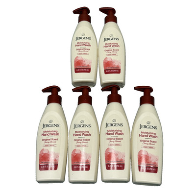 Jergens Moisturizing Liquid Hand Soap (6 Pack) Cherry Almond Scent 8.45 oz each