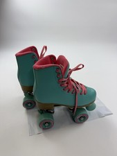 Impala Roller Skates Womens 5 Teal Pink Quad 58x32 Wheels Sidewalk Rink
